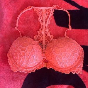 Victoria secret PINK neon orange date bra